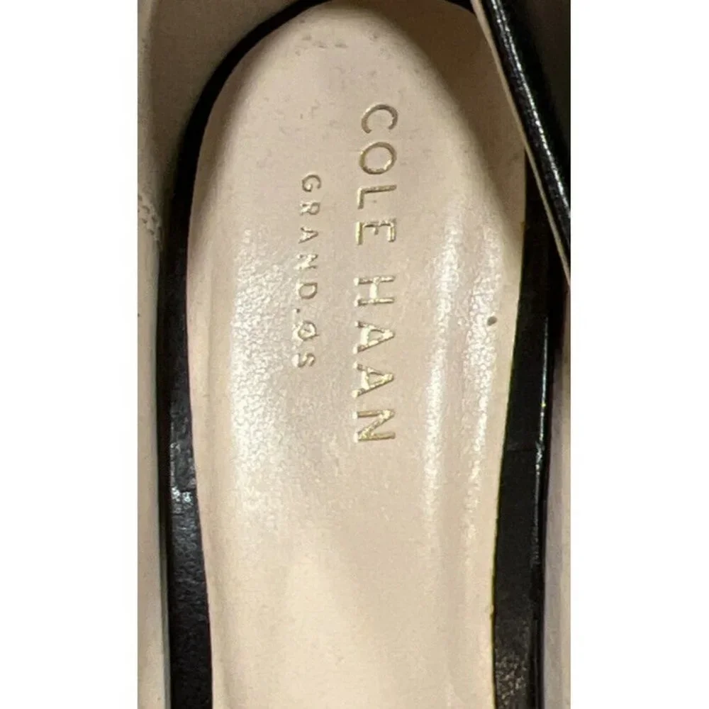 Womens Cole Haan Helen Grand OS Black Leather Pumps Heels Career Business W05333